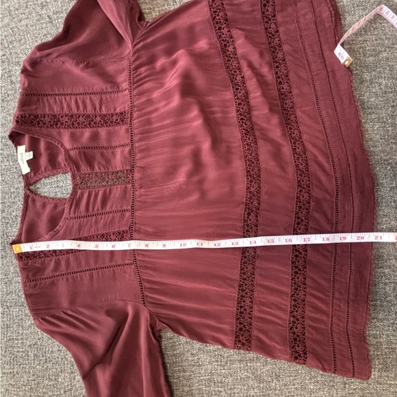 Aritzia Wilfred Sz XS Armenia Lace Trim Blouse Boho Peasant Prairie Cottagecore - Picture 9 of 12